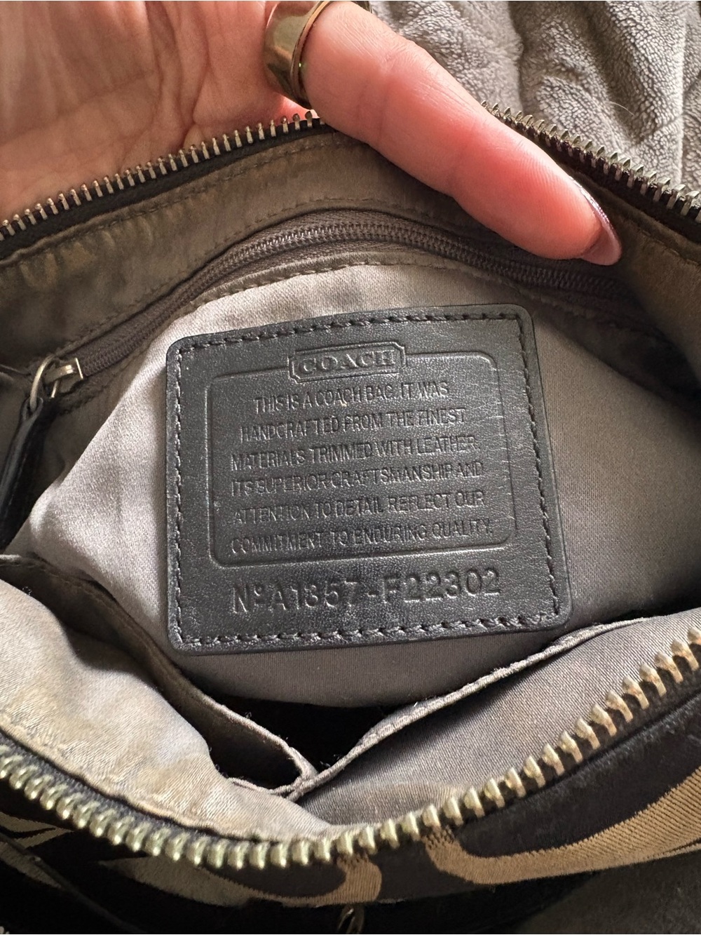 Coach Kristin Signature Bag F22302 VINTAGE - Picture 6 of 7